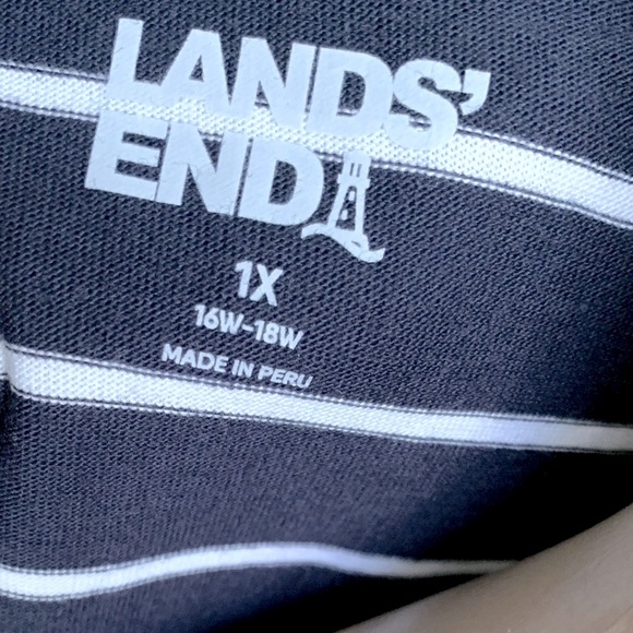 LANDSEND Women’s 100% Supima Cotton Elbow Sleeve Scoop Neck Tee Shirt - Picture 5 of 5